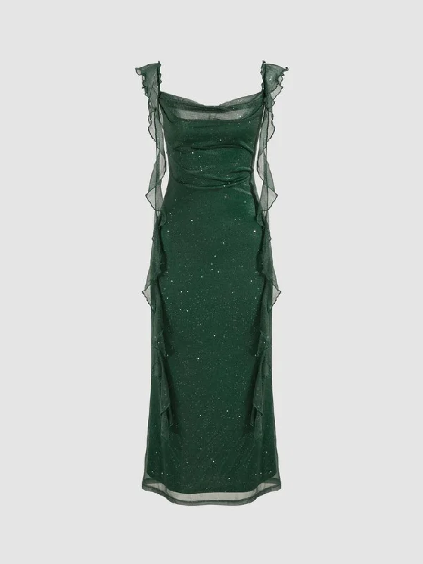 Elegant Green Shinny Evening Gown Formal Dresses Prom Dresses         S6475