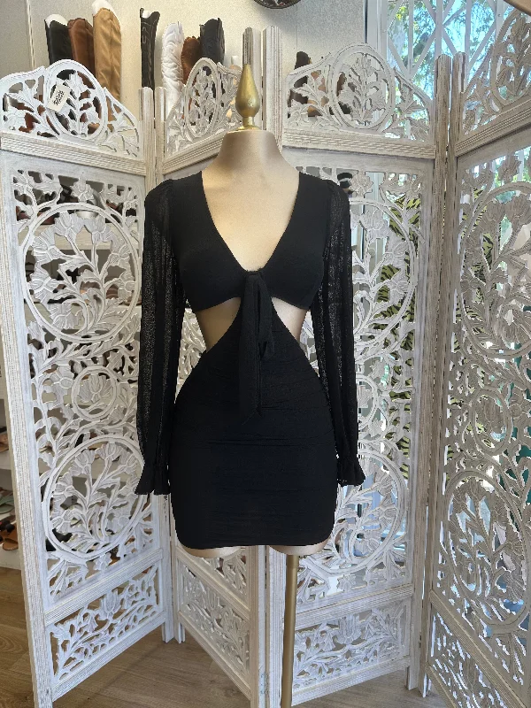 Cutout Tie Up Dress