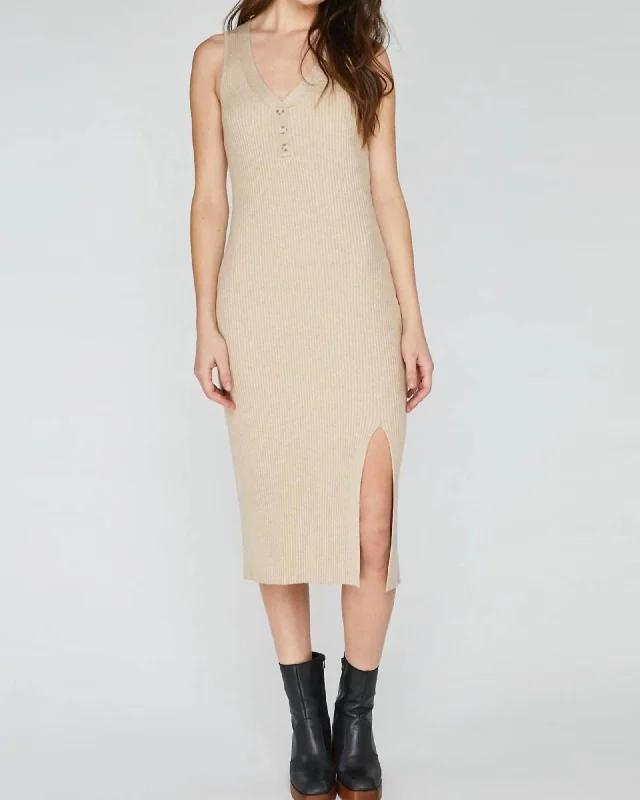 Chelsea Dress In Heather Oat | Heather Oat