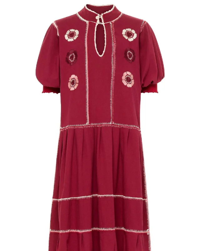 Dom Oaxaca Dress In Wine | Wine