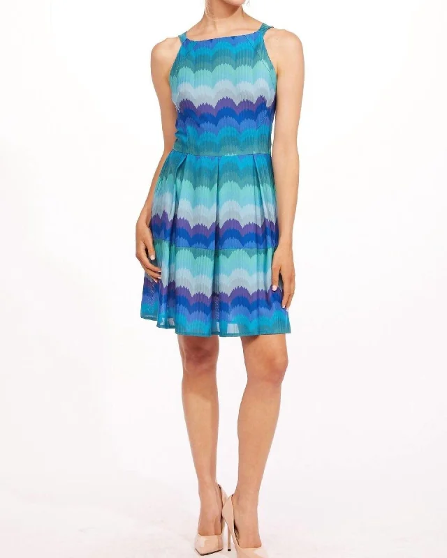 Chloe Dress In Sea Holly | Sea Holly