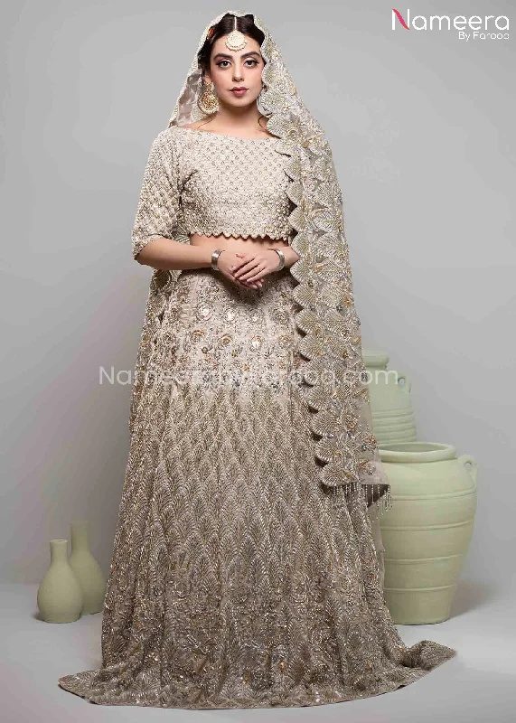 Pakistani Walima Dress for Girl with Embroidery #BR167