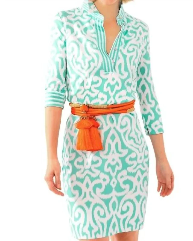 Everywhere Dress - Arabesque In Turquoise | Turquoise