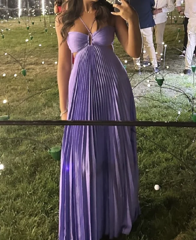 Elegant Lilac Chiffon Evening Gown Formal Dresses Prom Dresses         S6481