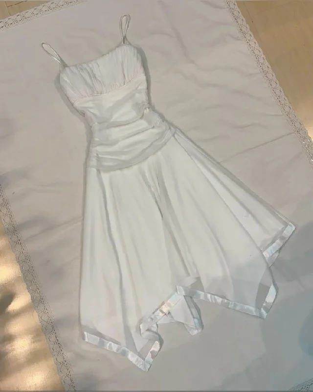 White Chiffon Short Party Gown Homecoming Dress    S6515