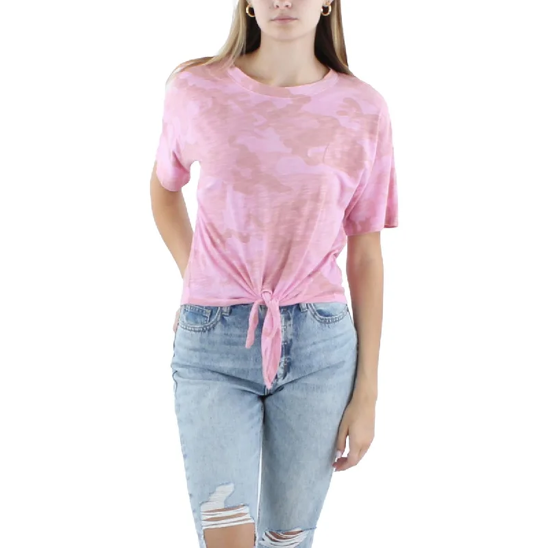 Sanctuary Womens Cotton Blouse Sweetheart Neck Blouse