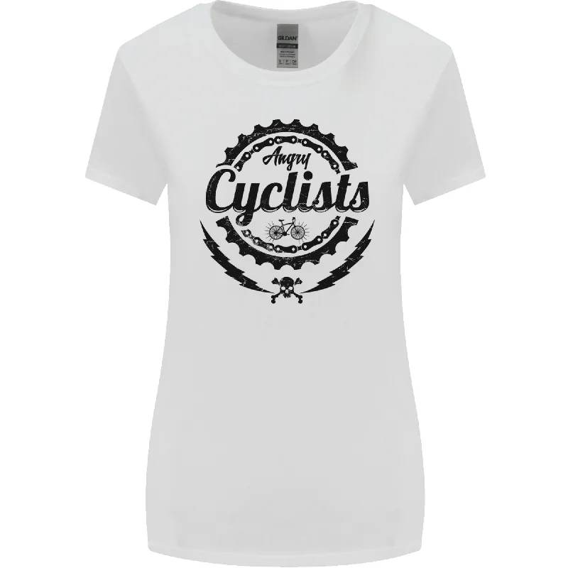 Angry Cyclist Funny Bicycle Bike Womens Wider Cut T-Shirt Polka Dot Checkered Tartan Angry Cyclist Funny Bicycle Bike Womens Wider Cut T-Shirt Polka Dot Checkered Tartan