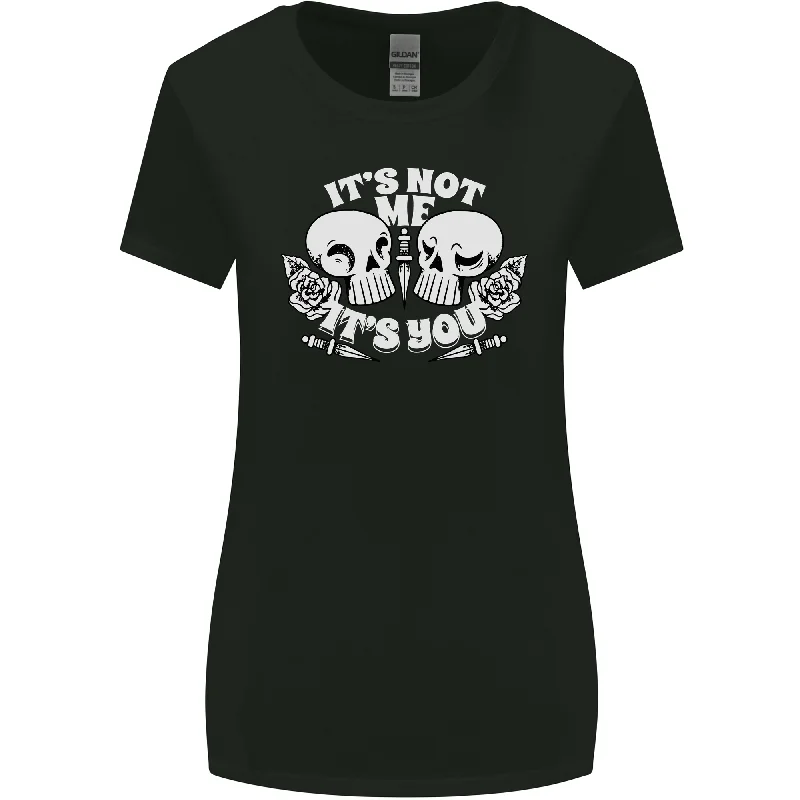 Anti Valentines Singles Day Skull Its Not Me Womens Wider Cut T-Shirt Plaid T-Shirt Polka Dot Checkered Anti Valentines Singles Day Skull Its Not Me Womens Wider Cut T-Shirt Plaid T-Shirt Polka Dot Checkered