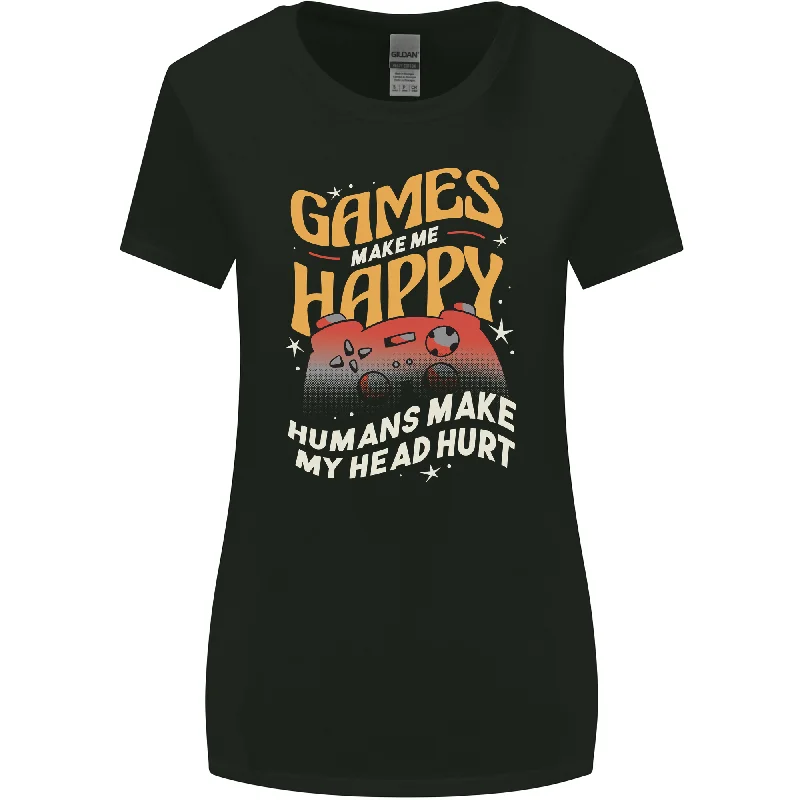 Antisocial Gamer Video Gaming Joypad Womens Wider Cut T-Shirt Welt Pockets Slit Pockets Antisocial Gamer Video Gaming Joypad Womens Wider Cut T-Shirt Welt Pockets Slit Pockets