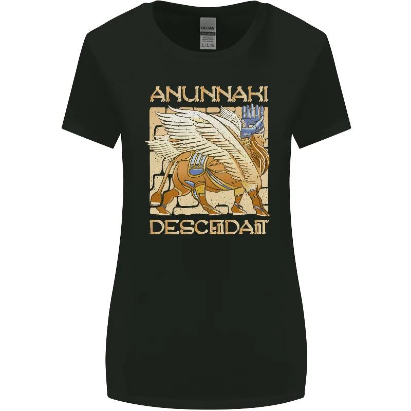 Anunaki Descendant Ancient Egyptian God Egypt Womens Wider Cut T-Shirt Nylon Fabric Polyester Fabric Spandex Fabric Anunaki Descendant Ancient Egyptian God Egypt Womens Wider Cut T-Shirt Nylon Fabric Polyester Fabric Spandex Fabric