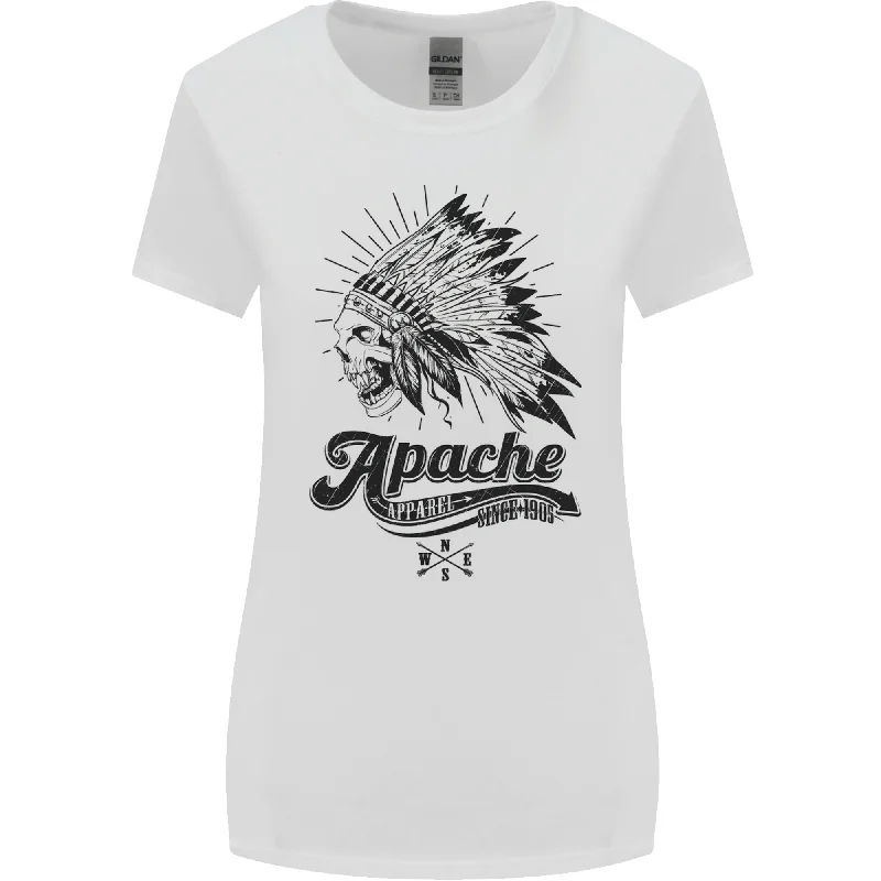 Apache Apparel Motorbike Motorcycle Biker Womens Wider Cut T-Shirt Solid Color Striped Floral Apache Apparel Motorbike Motorcycle Biker Womens Wider Cut T-Shirt Solid Color Striped Floral