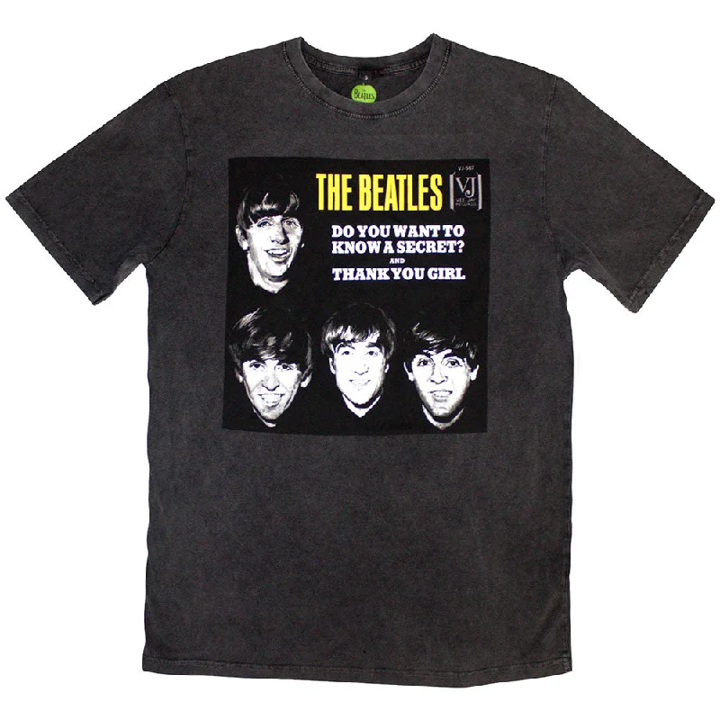 The Beatles | Official Stone Wash Band T-Shirt | VJ Secret Sleeve Stone Wash Terry Blend Velvet Blend Canvas Blend The Beatles | Official Stone Wash Band T-Shirt | VJ Secret Sleeve Stone Wash Terry Blend Velvet Blend Canvas Blend