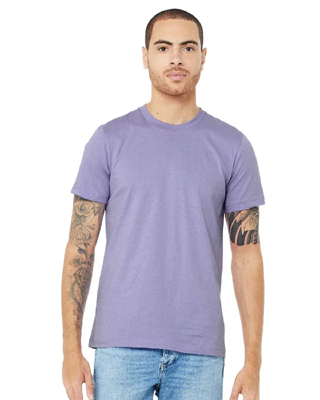 Bella+Canvas Unisex T-Shirt | Dark Lavender Chenille Blend Fleece Blend Nylon Blend