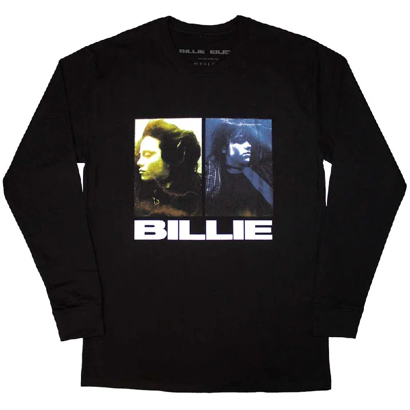Billie Eilish | Official Band Long Sleeve T-Shirt | Underwater Fleece Fabric Down Fabric Feather Fabric Billie Eilish | Official Band Long Sleeve T-Shirt | Underwater Fleece Fabric Down Fabric Feather Fabric
