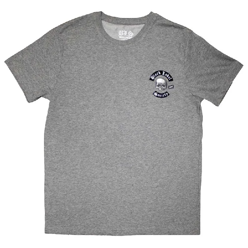 Black Label Society | Official Band T-Shirt | Mini Skull Logo Front Pockets Side Pockets Patch Pockets Black Label Society | Official Band T-Shirt | Mini Skull Logo Front Pockets Side Pockets Patch Pockets