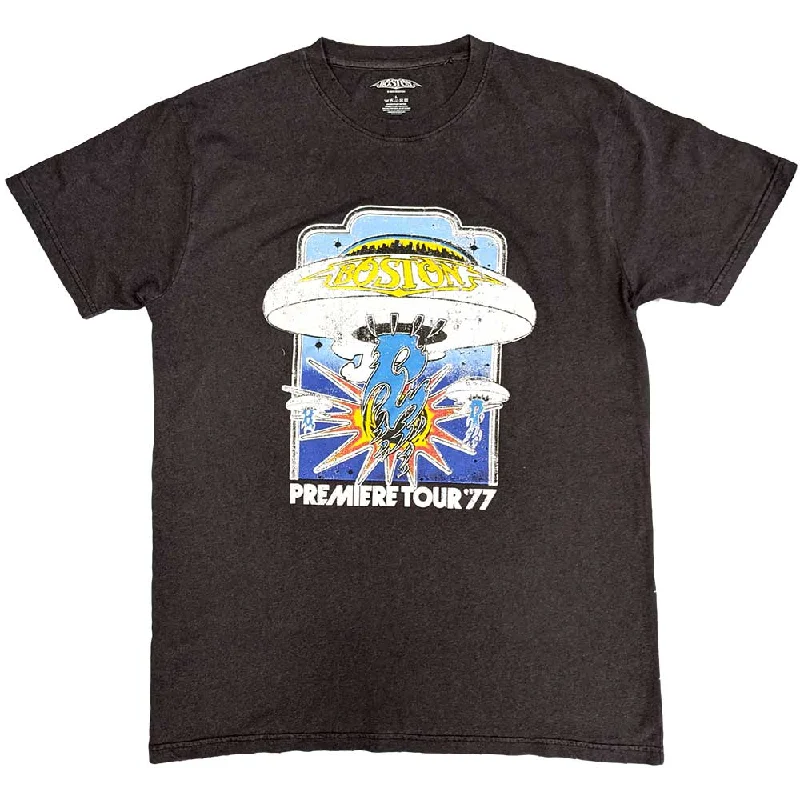 Boston | Official Band T-Shirt | Premiere Tour Front Pockets Side Pockets Patch Pockets Boston | Official Band T-Shirt | Premiere Tour Front Pockets Side Pockets Patch Pockets