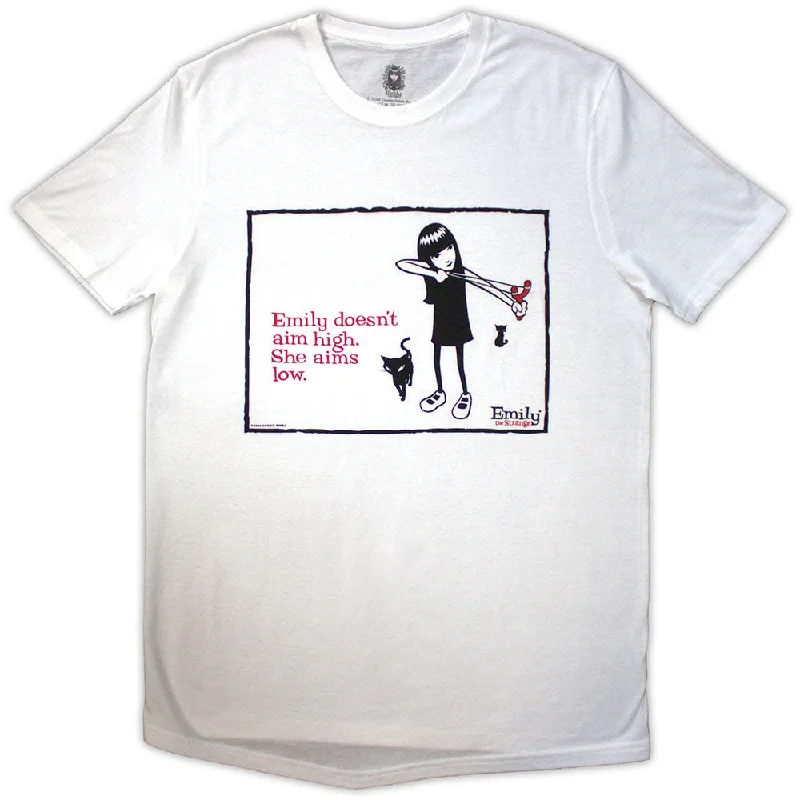 Emily The Strange | Official Band T-Shirt | Aims Low Cotton Fabric Linen Fabric Terry Fabric Emily The Strange | Official Band T-Shirt | Aims Low Cotton Fabric Linen Fabric Terry Fabric