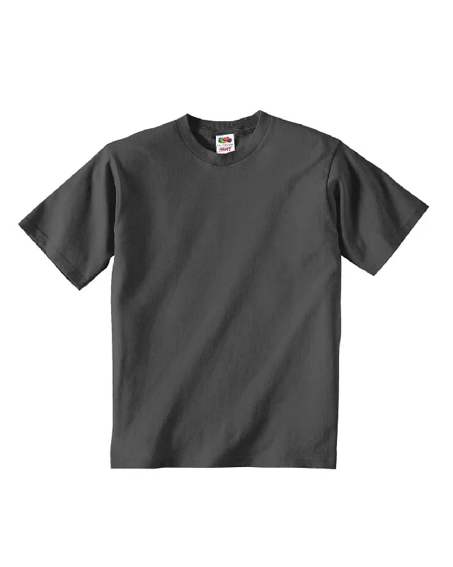Fruit of the Loom Youth T-Shirt | Charcoal Grey Jersey Fabric Tulle Fabric Batik Fabric Fruit of the Loom Youth T-Shirt | Charcoal Grey Jersey Fabric Tulle Fabric Batik Fabric