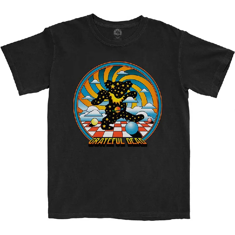 Grateful Dead | Official Band T-Shirt | Stars Bear Front Pockets Side Pockets Patch Pockets Grateful Dead | Official Band T-Shirt | Stars Bear Front Pockets Side Pockets Patch Pockets