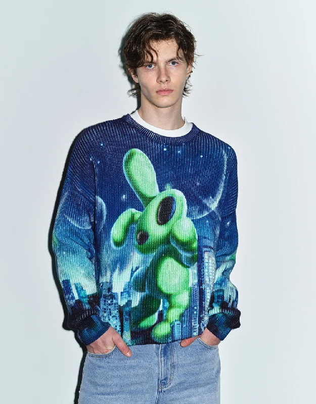 Interstellar Bunny Printed Knitted T-Shirt Chenille Fabric Brocade Fabric Lace Fabric Interstellar Bunny Printed Knitted T-Shirt Chenille Fabric Brocade Fabric Lace Fabric