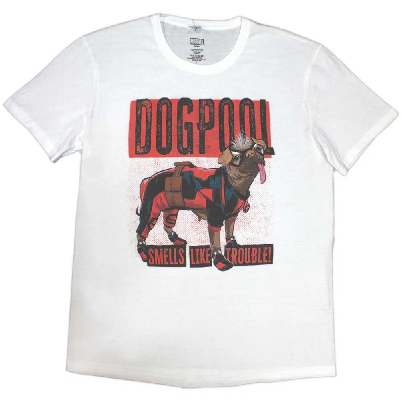 Marvel Comics | Official Band T-Shirt | Deadpool Dogpool Smells Like Trouble Lace Blend Ribbed Blend Corduroy Blend Marvel Comics | Official Band T-Shirt | Deadpool Dogpool Smells Like Trouble Lace Blend Ribbed Blend Corduroy Blend
