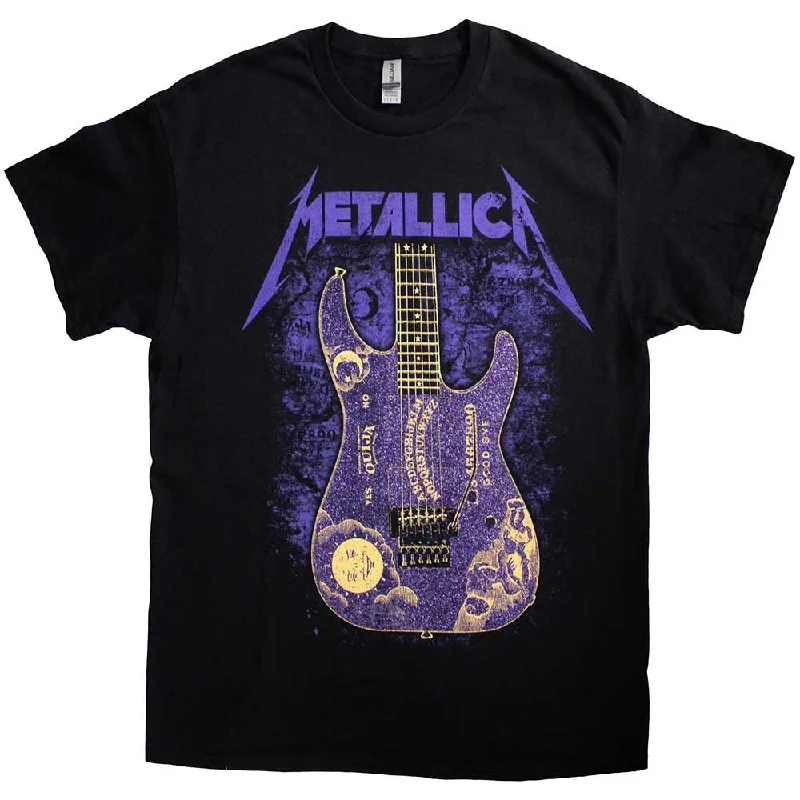 Metallica | Official Band T-Shirt | Ouija Purple Mesh Blend Leather Blend Suede Blend Metallica | Official Band T-Shirt | Ouija Purple Mesh Blend Leather Blend Suede Blend