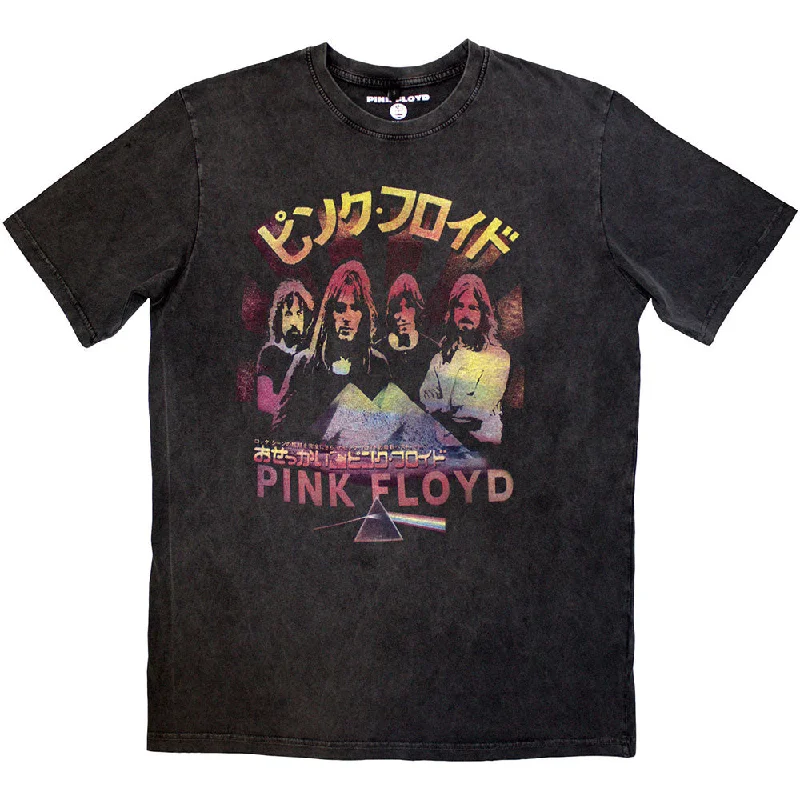 Pink Floyd | Official Stone Wash Band T-Shirt | Japan Poster Stone Wash Rayon Velvet Corduroy Pink Floyd | Official Stone Wash Band T-Shirt | Japan Poster Stone Wash Rayon Velvet Corduroy