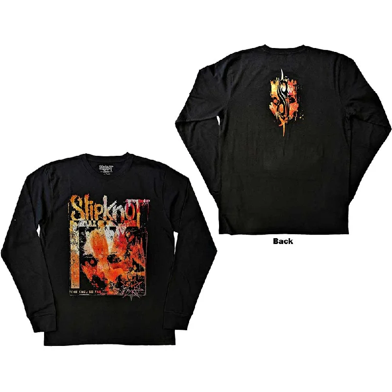 Slipknot | Official Band Long Sleeve T-Shirt | The End, So Far Pepper (Back Print) Spandex Blend Rayon Blend Denim Blend Slipknot | Official Band Long Sleeve T-Shirt | The End, So Far Pepper (Back Print) Spandex Blend Rayon Blend Denim Blend