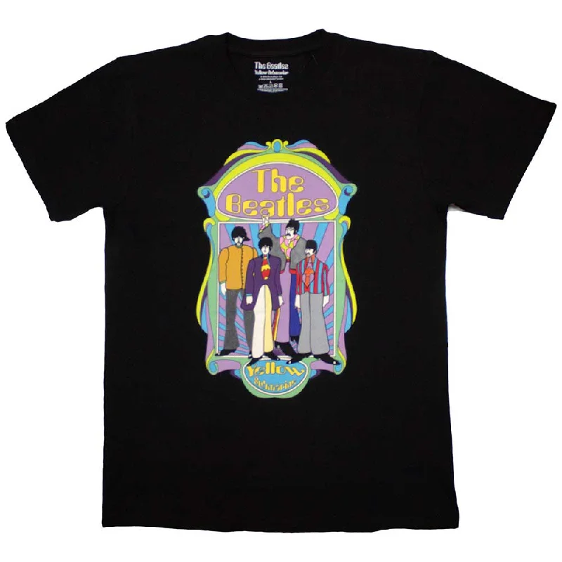 The Beatles | Official Band T-Shirt | Yellow Submarine Sub Band Frame v2 Zippered Front Buttoned Front Snap Front The Beatles | Official Band T-Shirt | Yellow Submarine Sub Band Frame v2 Zippered Front Buttoned Front Snap Front