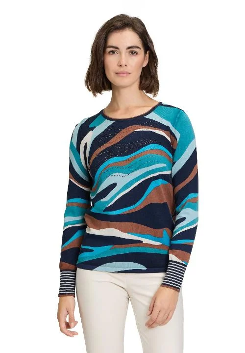 Fine Knit Jumper Polka Dot Checkered Tartan