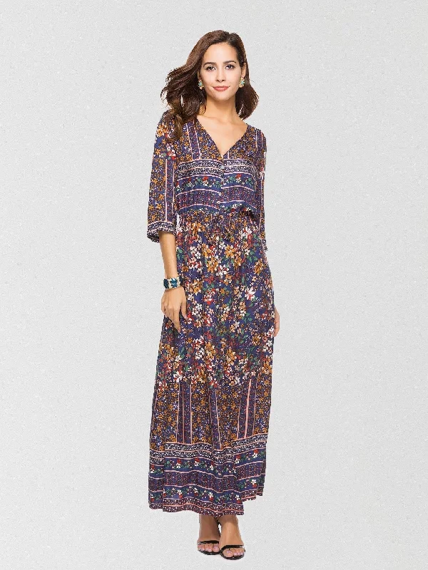 JuliaFashion - 2024Simply Sweet Floral Button Down Maxi Dress Elegant Sleeveless Maxi Dress JuliaFashion - 2024Simply Sweet Floral Button Down Maxi Dress Elegant Sleeveless Maxi Dress