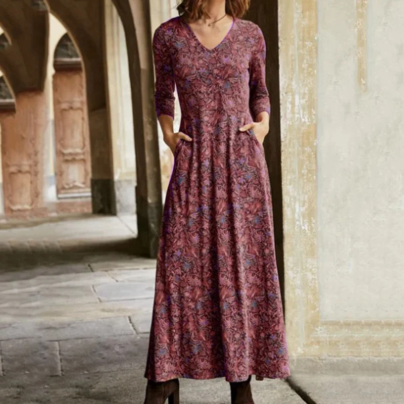 JuliaFashion - 2024 Vintage Gypsy Boho Long Sleeve Maxi Dress Chic Off-Shoulder Maxi Dress JuliaFashion - 2024 Vintage Gypsy Boho Long Sleeve Maxi Dress Chic Off-Shoulder Maxi Dress