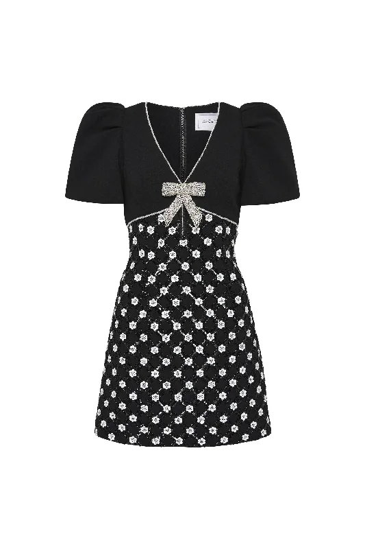 Alivia Short Sleeve Mini Dress Stylish Sweetheart Mini Dress