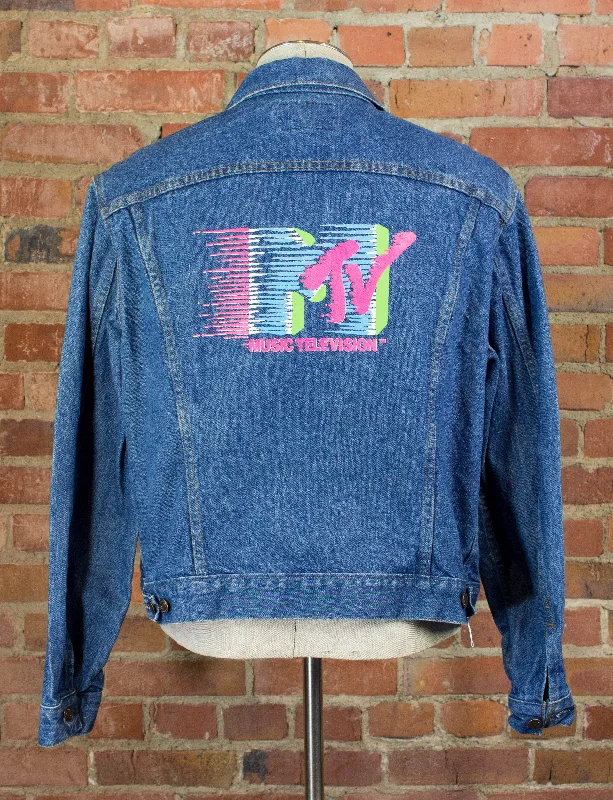 Vintage Levi's Denim Jean Jacket with Neon MTV Back Print Unisex XL Mesh Jacket Canvas Jacket Denim Jacket Vintage Levi's Denim Jean Jacket with Neon MTV Back Print Unisex XL Mesh Jacket Canvas Jacket Denim Jacket