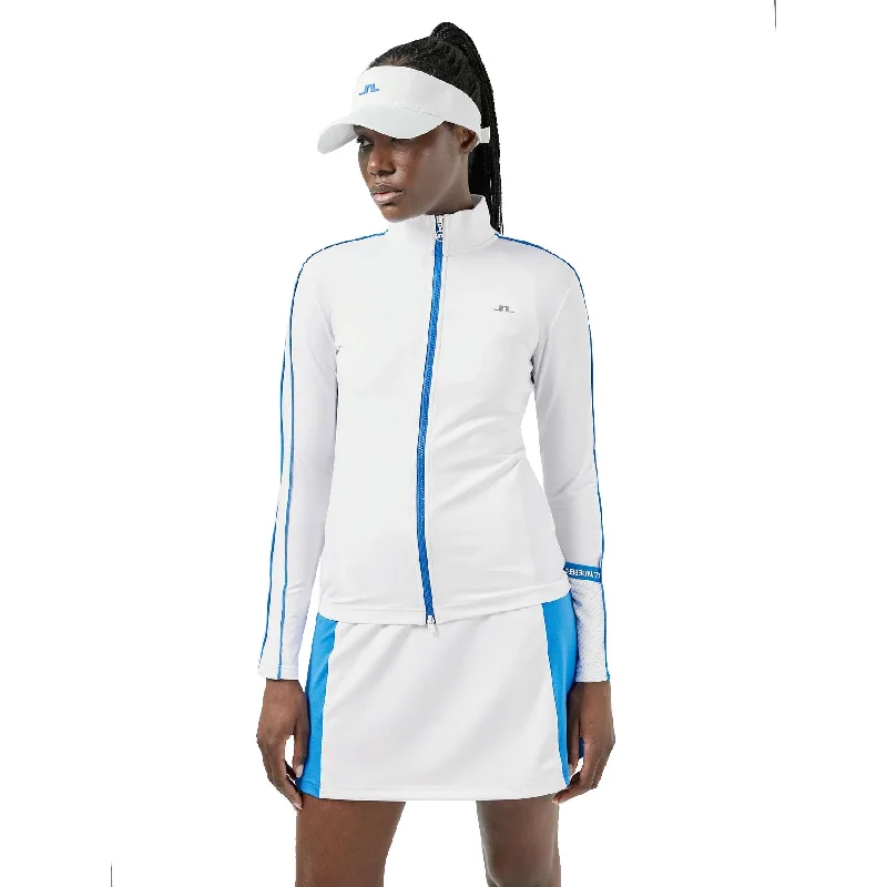 J. Lindeberg Tamara Mid Layer White Womens Golf Jacket Plaid Jacket Tartan Jacket Houndstooth Jacket J. Lindeberg Tamara Mid Layer White Womens Golf Jacket Plaid Jacket Tartan Jacket Houndstooth Jacket