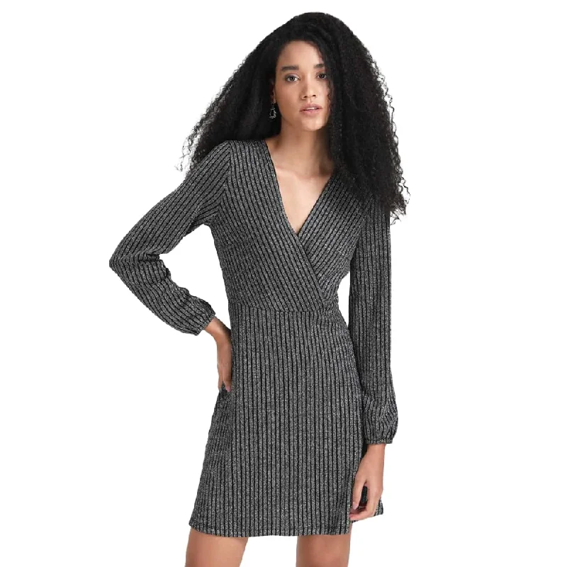 Kazo Embellished Polyester Blend V Neck Womens Mini Dress (Silver Grey, Small) Elegant Mini Dress with Ruffles Kazo Embellished Polyester Blend V Neck Womens Mini Dress (Silver Grey, Small) Elegant Mini Dress with Ruffles