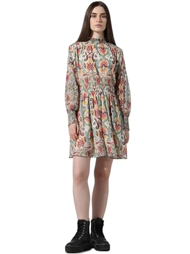 ONLY Women's Polyester Fit and Flare Mini Dress (15336701-Cloud Dancer_Cloud Elegant Silk Mini Dress ONLY Women's Polyester Fit and Flare Mini Dress (15336701-Cloud Dancer_Cloud Elegant Silk Mini Dress