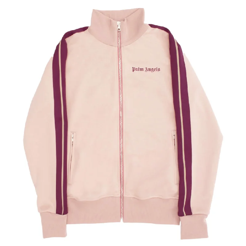 Palm Angels Women's Polyester Classic Track Jacket Pink Tailored Jacket Straight Jacket A-Line Jacket Palm Angels Women's Polyester Classic Track Jacket Pink Tailored Jacket Straight Jacket A-Line Jacket