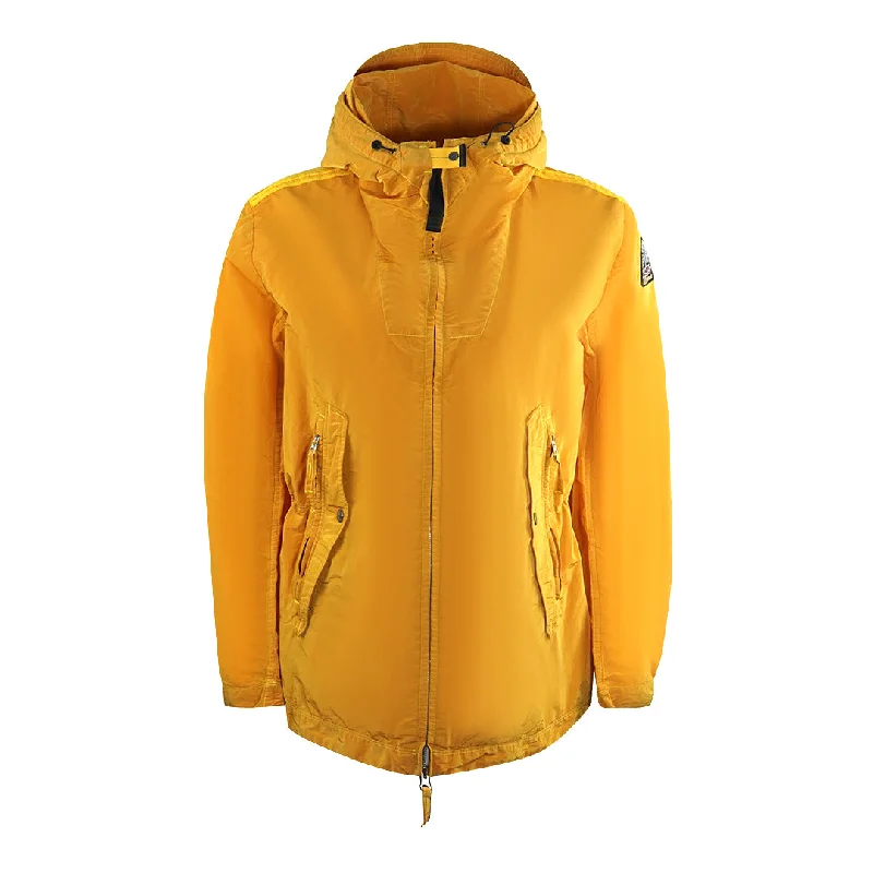 Parajumpers Tia Honey Bee Orange Windbreaker Jacket Boat Neck Shawl Collar Notched Collar Parajumpers Tia Honey Bee Orange Windbreaker Jacket Boat Neck Shawl Collar Notched Collar
