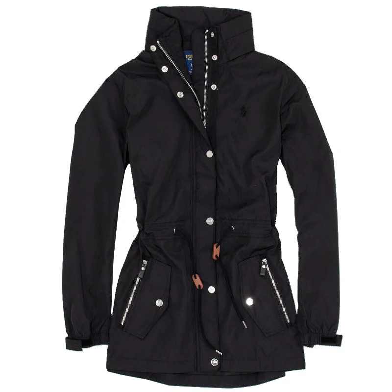 Polo Golf Ralph Lauren Heritage Polo Black Womens Golf Jacket Hooded Jacket Caped Jacket Shawl Collar Jacket Polo Golf Ralph Lauren Heritage Polo Black Womens Golf Jacket Hooded Jacket Caped Jacket Shawl Collar Jacket