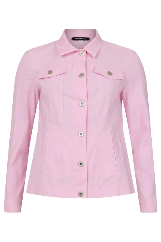 Robell 57609 5499 410 Light Pink Happy Jacket Snapped Jacket Toggled Jacket Drawstring Jacket Robell 57609 5499 410 Light Pink Happy Jacket Snapped Jacket Toggled Jacket Drawstring Jacket
