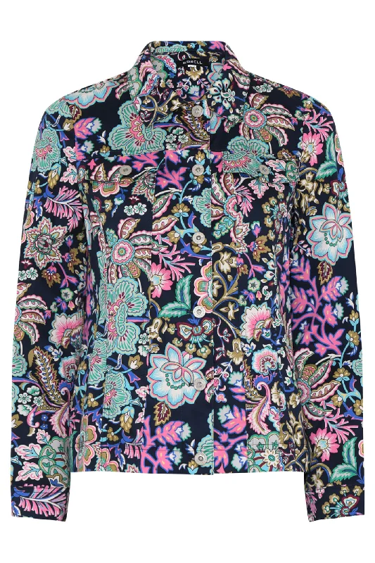 Robell 57641 54013 69 Black Floral Happy Jacket Embroidered Jacket Appliqued Jacket Beaded Jacket Robell 57641 54013 69 Black Floral Happy Jacket Embroidered Jacket Appliqued Jacket Beaded Jacket