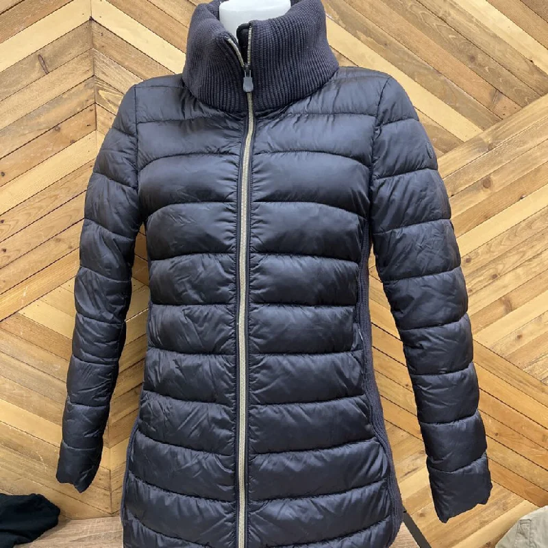 Save The Duck - Women's Puffer Jacket - MSRP $278: Dark Grey-women-LG Trench Coat Raincoat Waterproof Jacket Save The Duck - Women's Puffer Jacket - MSRP $278: Dark Grey-women-LG Trench Coat Raincoat Waterproof Jacket