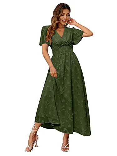 Simplee Women's Lace Embroidery Round Neck High Waist A-Line Mini Dress White, 1_army green, L Fashionable Summer Mini Dress Simplee Women's Lace Embroidery Round Neck High Waist A-Line Mini Dress White, 1_army green, L Fashionable Summer Mini Dress