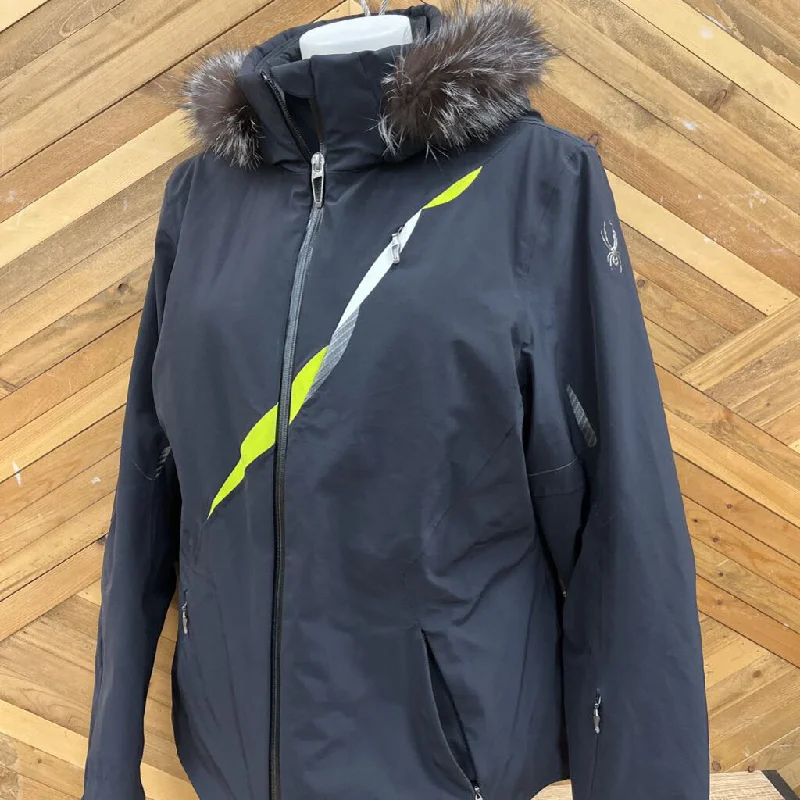 Spyder - Women's Winter Jacket - MSRP $900: Black-women-14 Tailored Jacket Straight Jacket A-Line Jacket Spyder - Women's Winter Jacket - MSRP $900: Black-women-14 Tailored Jacket Straight Jacket A-Line Jacket