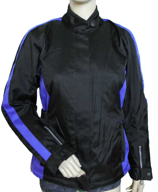 VL1570 Ladies Contoured Textile Jacket with Colored Accent Sides & Reflective Piping Stand-Up Collar Roll-Neck Collar Turtle Neck VL1570 Ladies Contoured Textile Jacket with Colored Accent Sides & Reflective Piping Stand-Up Collar Roll-Neck Collar Turtle Neck
