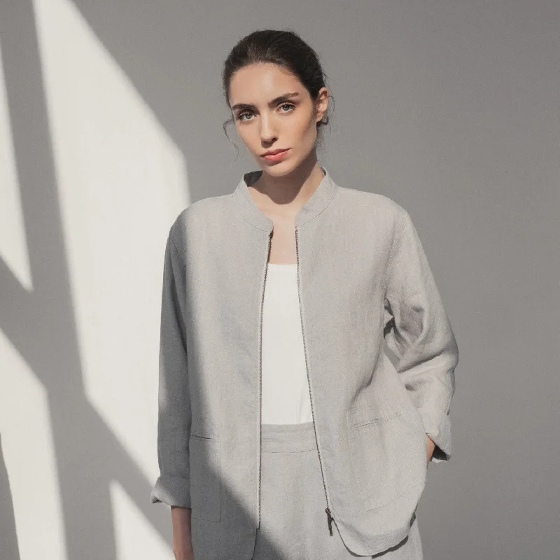Wind Grey Linen Cherry Tree Jacket Corduroy Jacket Velvet Jacket Brocade Jacket