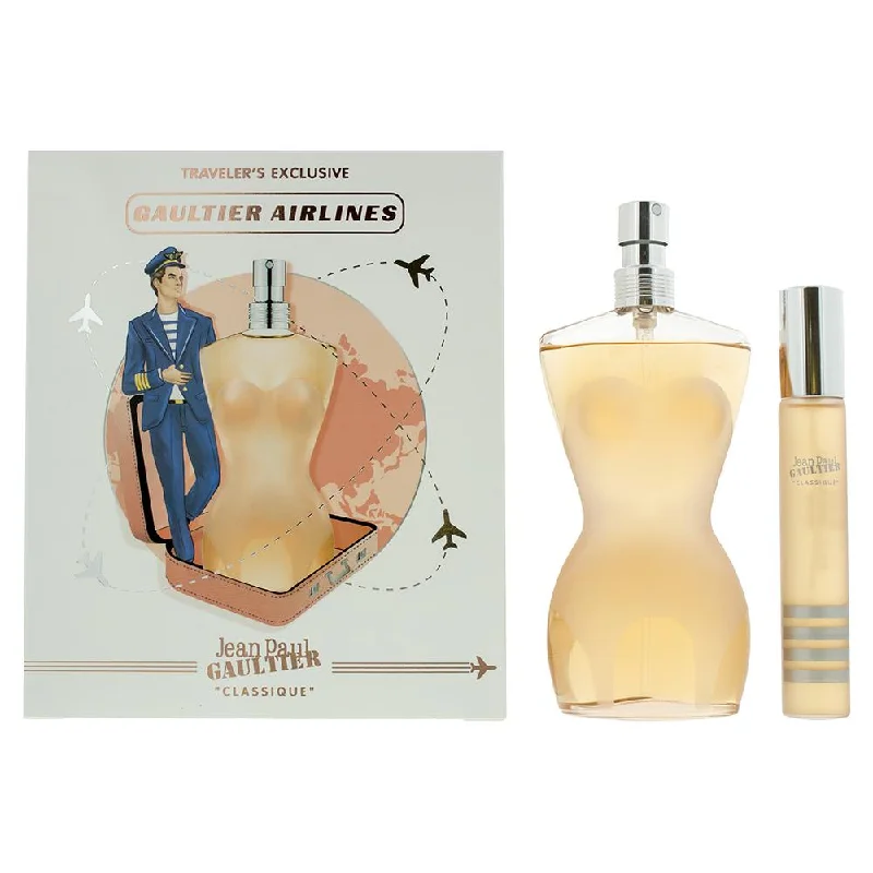 JEAN PAUL GAULTIER ''CLASSIQUE'' EDT 100ML+20ML TRAVEL SET Fashionable White Denim Jeans JEAN PAUL GAULTIER ''CLASSIQUE'' EDT 100ML+20ML TRAVEL SET Fashionable White Denim Jeans