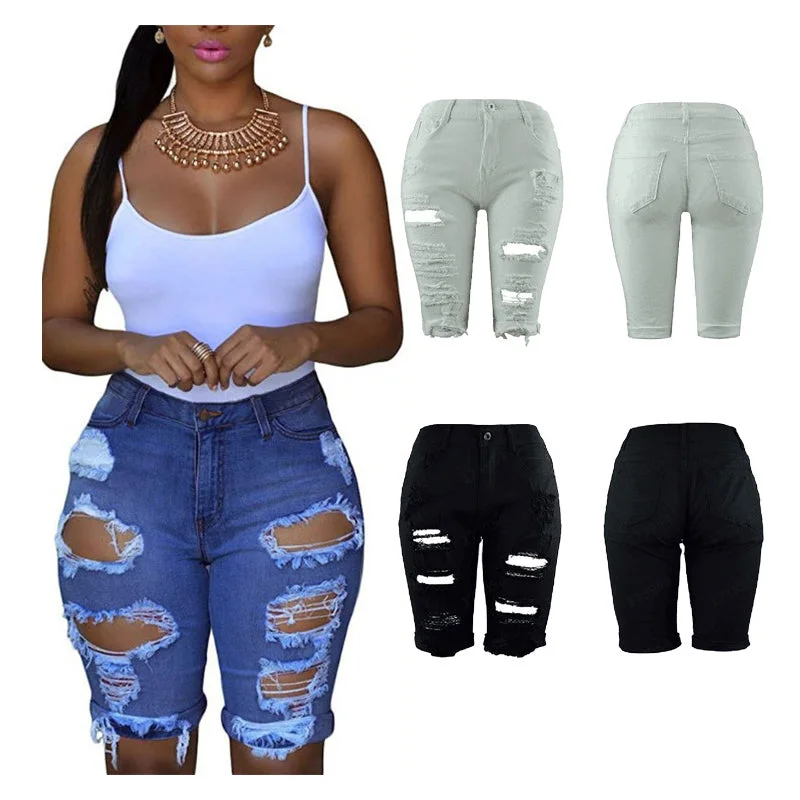 2022 Customized Summer Casual Lady Zipped Button Tassel Women Denim Jean Shorts Stylish Tapered Fit Jeans 2022 Customized Summer Casual Lady Zipped Button Tassel Women Denim Jean Shorts Stylish Tapered Fit Jeans