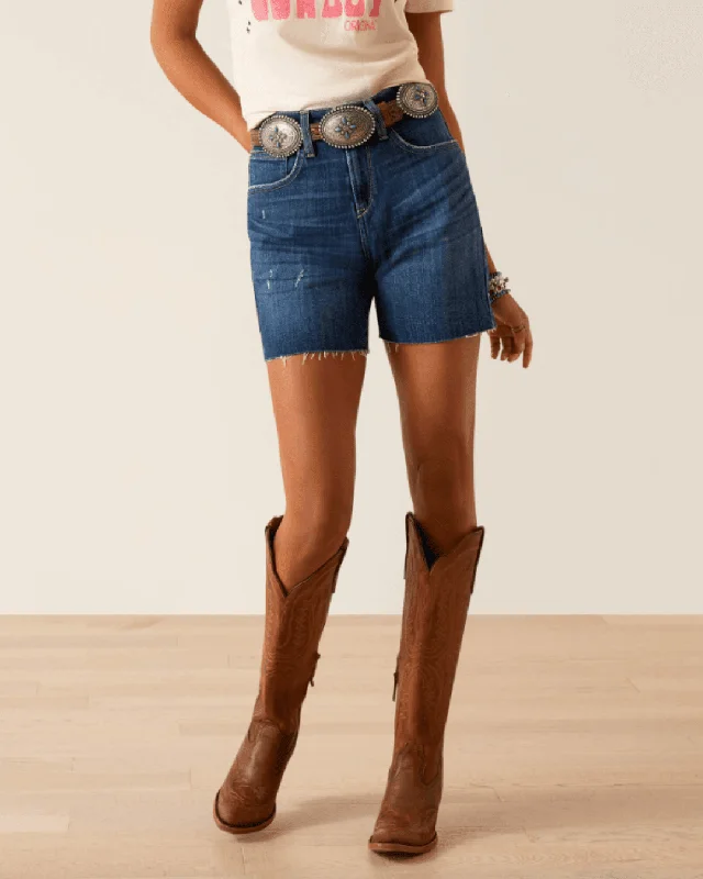 Ariat Women's Perfect Rise Jazmine 5" Jean Shorts 10048281 Fashionable Raw Edge Jeans Ariat Women's Perfect Rise Jazmine 5" Jean Shorts 10048281 Fashionable Raw Edge Jeans